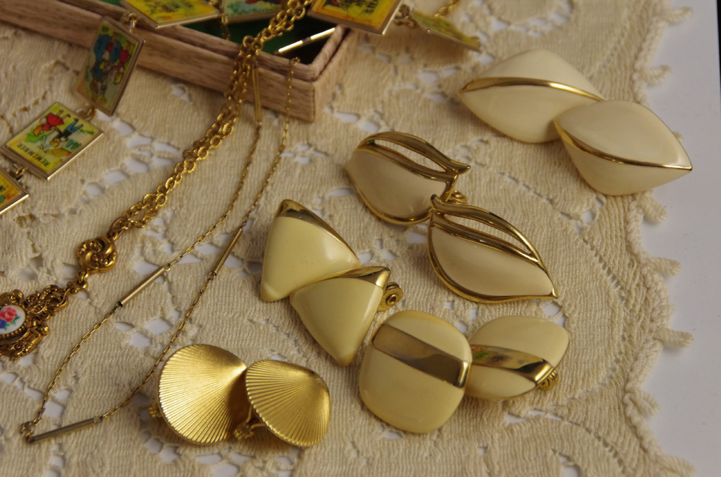 Collection of Women's Vintage Scarves, Jewelry and Accessories