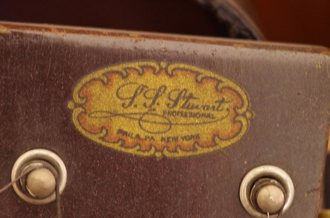 Early 20th Century Stewart Professional Acoustic Guitar with Case