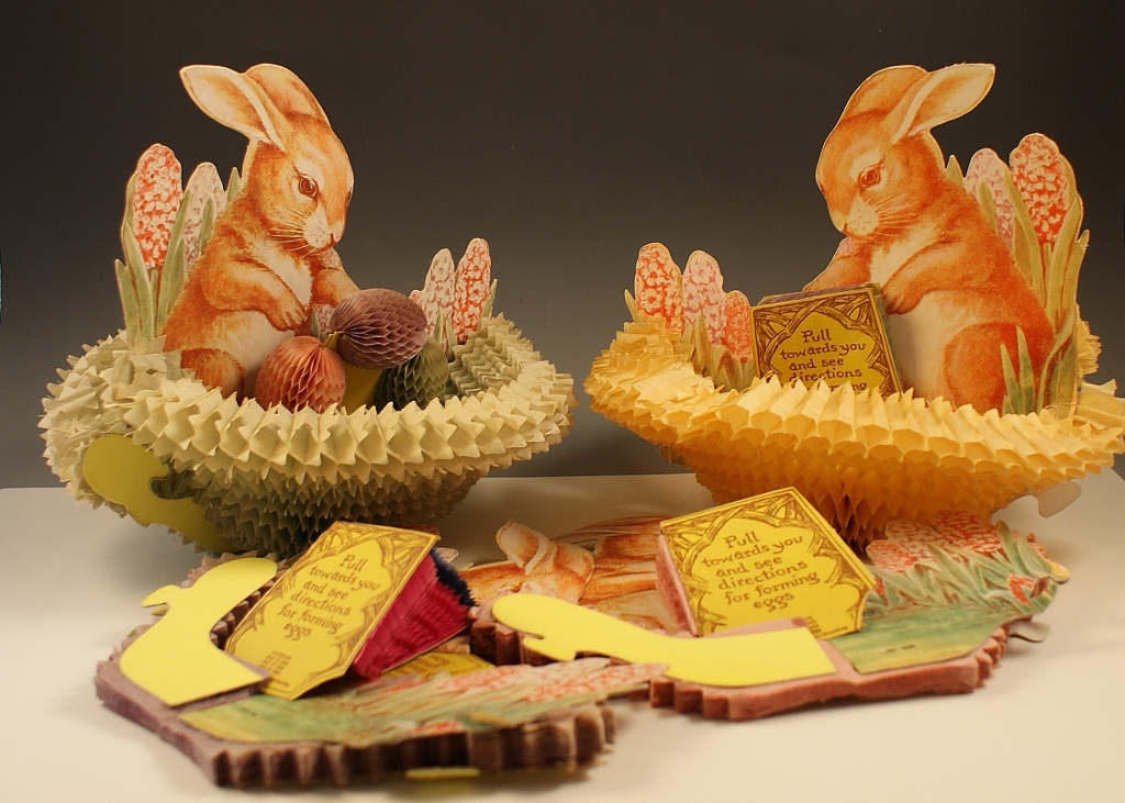 Precious Vintage Honeycomb Tissue Centerpieces 