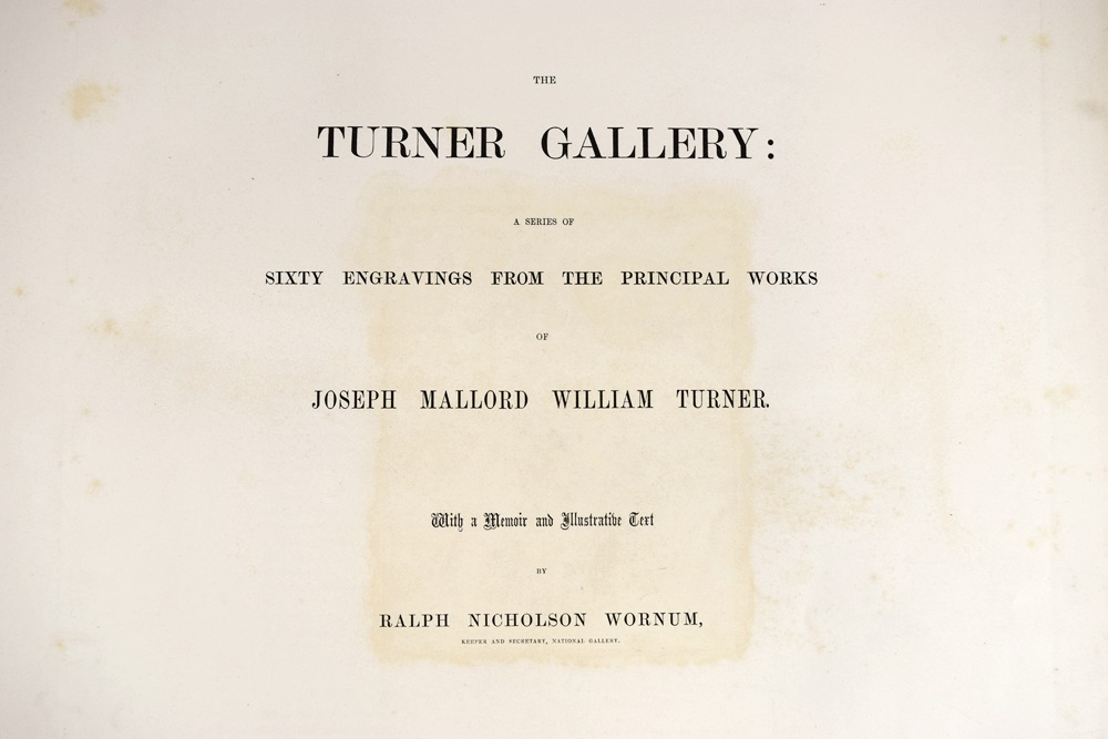 Rare "The Turner Gallery: A Series Of Sixty Engravings....", 1875