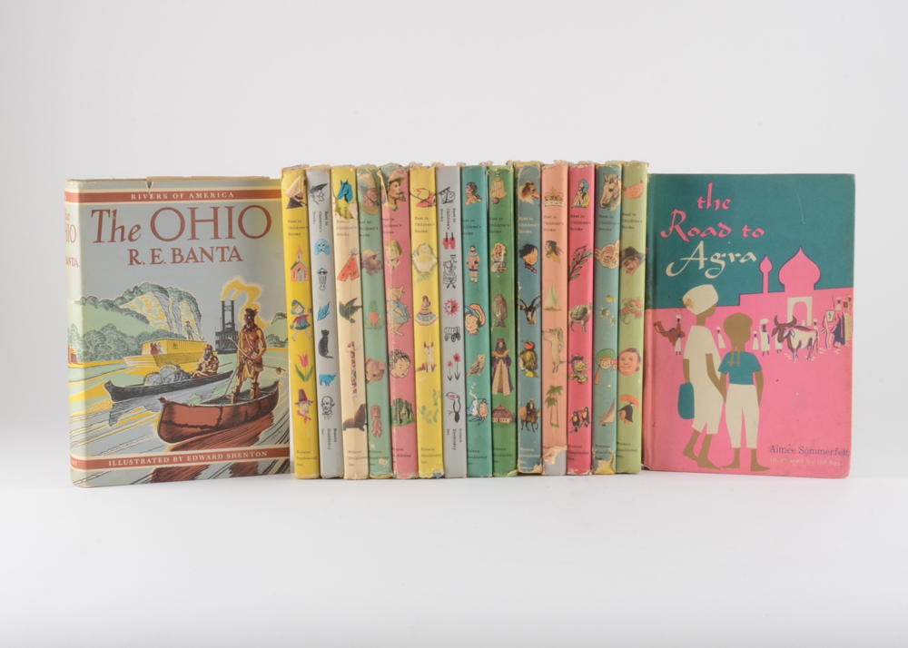 Selection of 17 Vintage Children's Hardcover Books