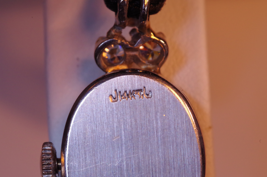 Exquisite 14K White Gold and Diamond Hamilton Ladies Watch 