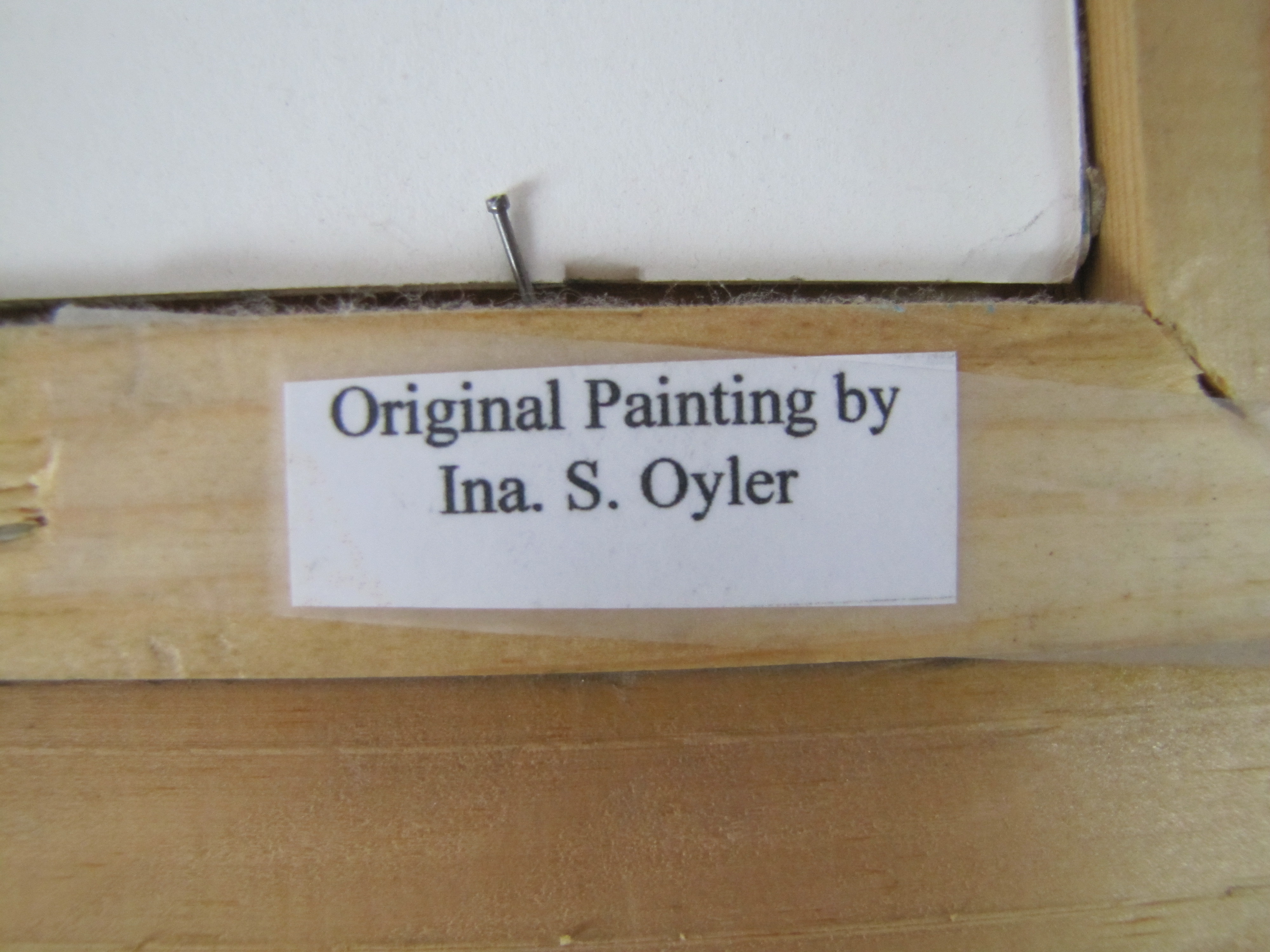 Original Oil Painting by Ina S. Oyler