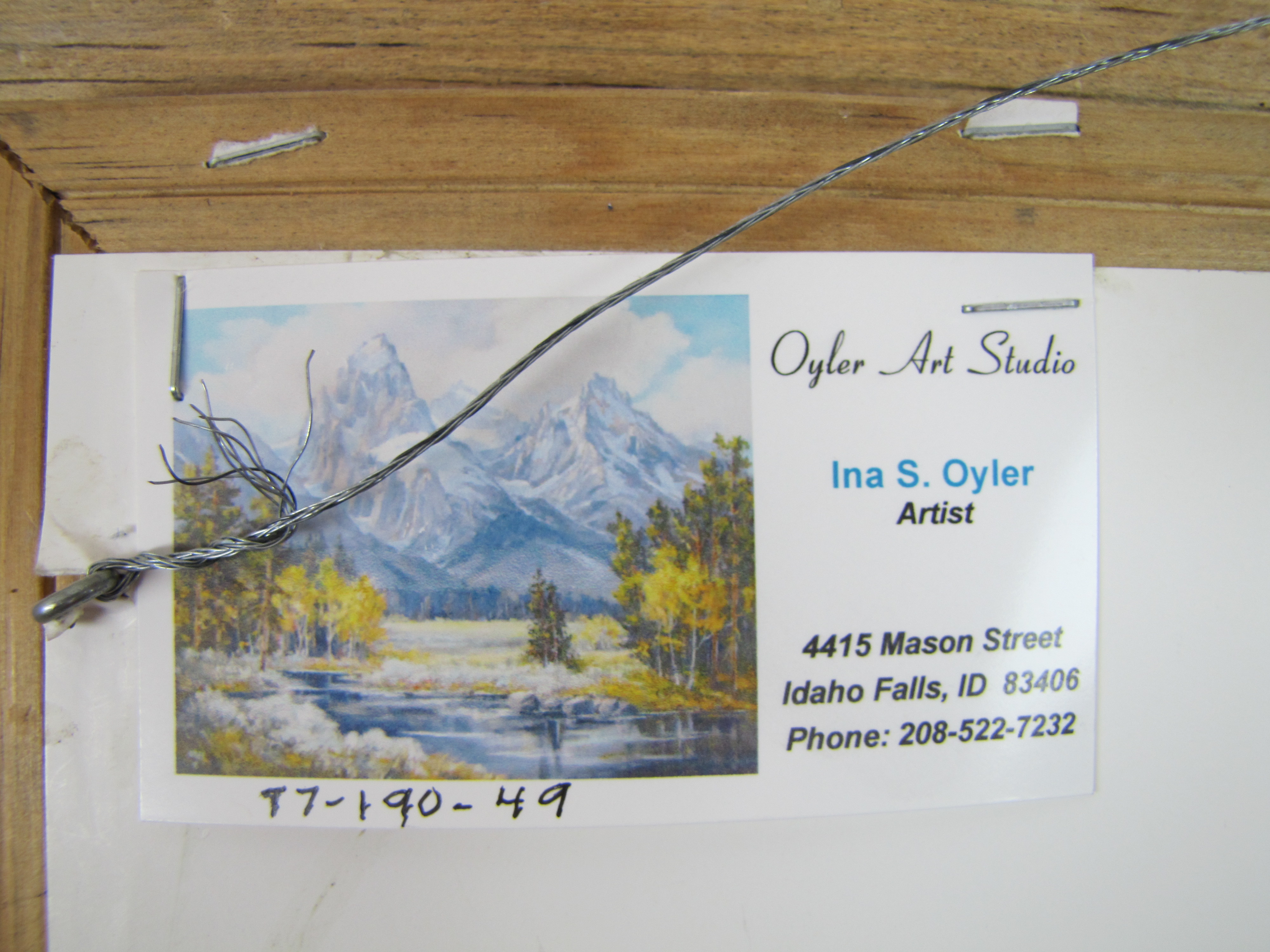 Original Oil Painting by Ina S. Oyler