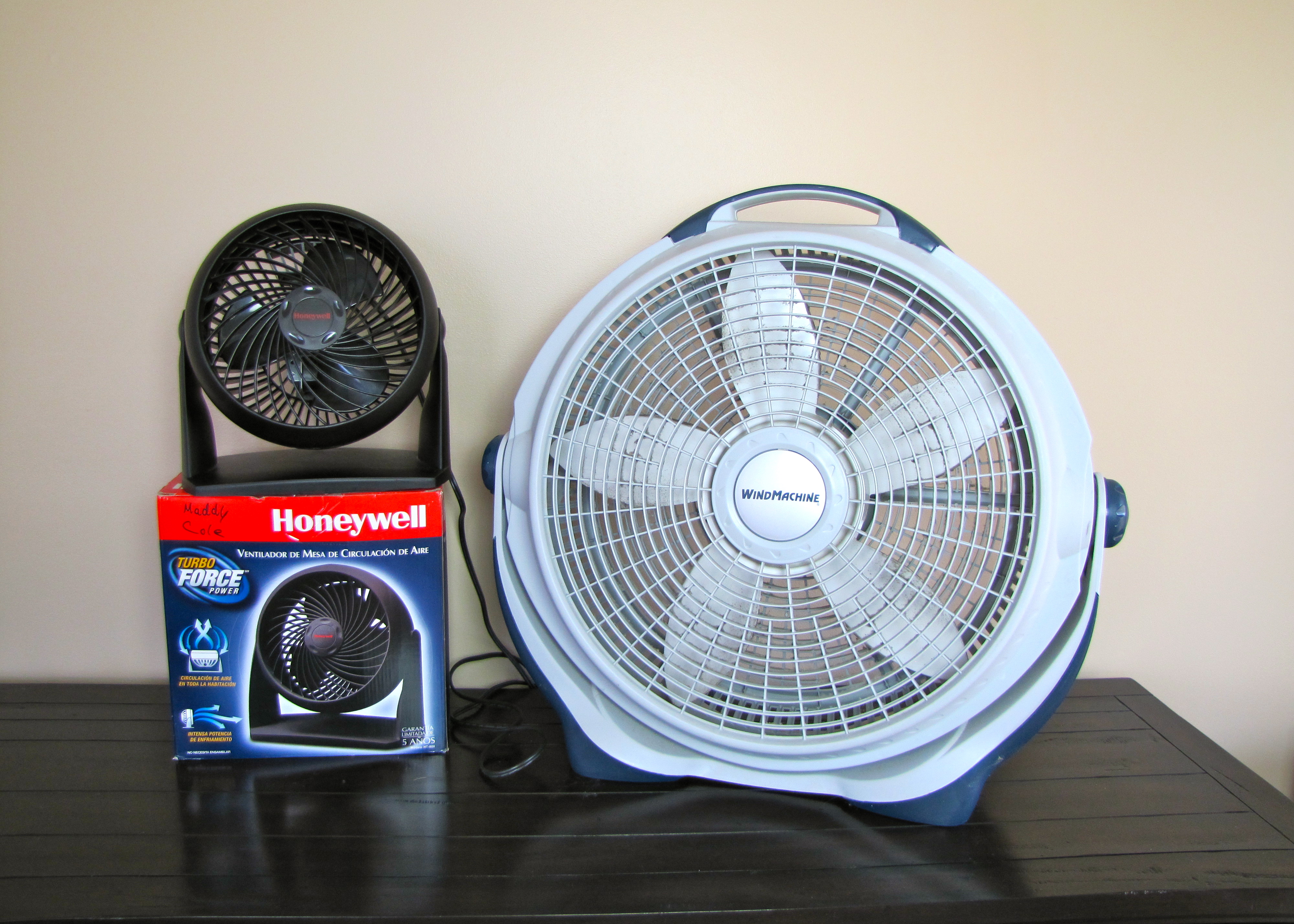 Two Adjustable Electric Fans