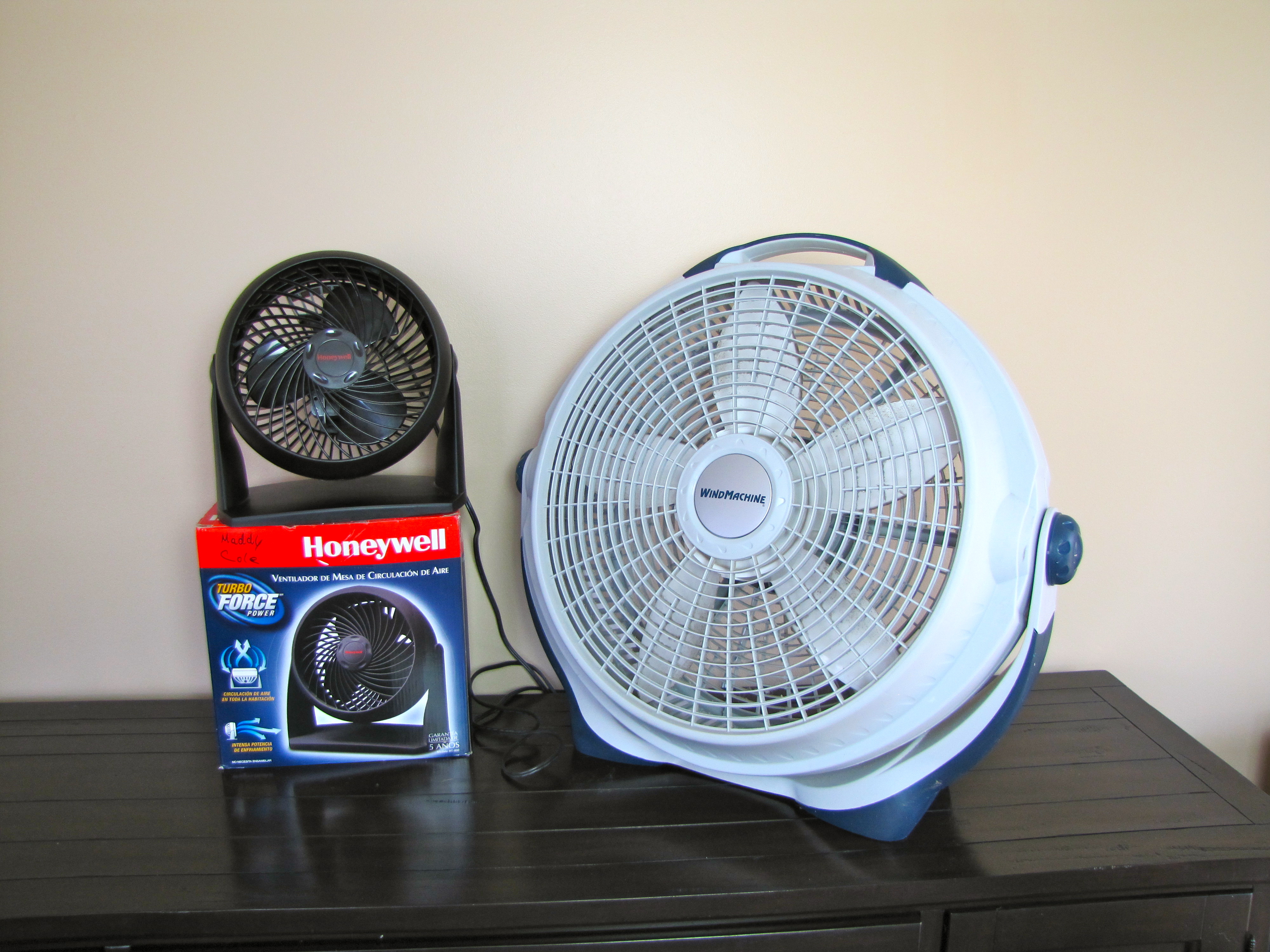 Two Adjustable Electric Fans