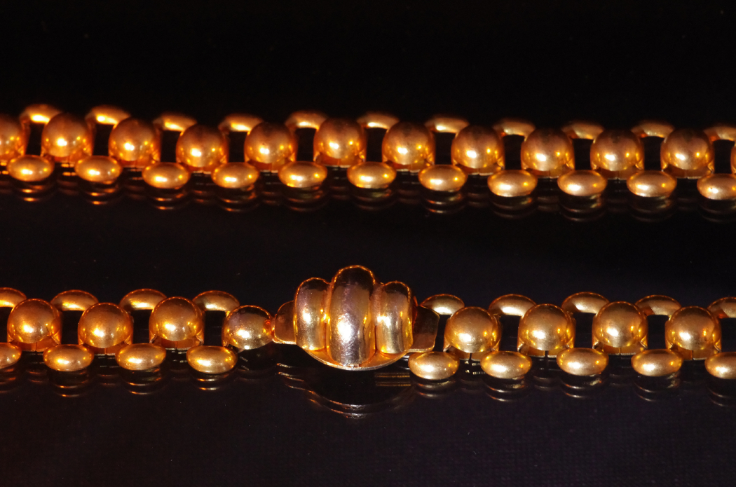 Antique Gold Tone Metal Belt