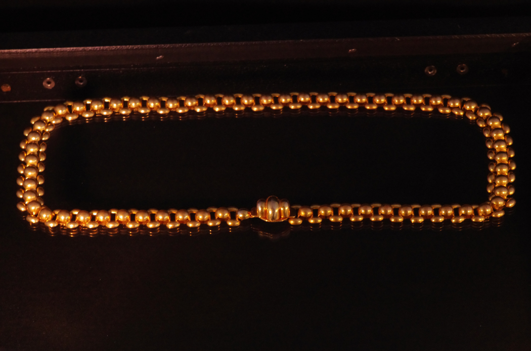 Antique Gold Tone Metal Belt