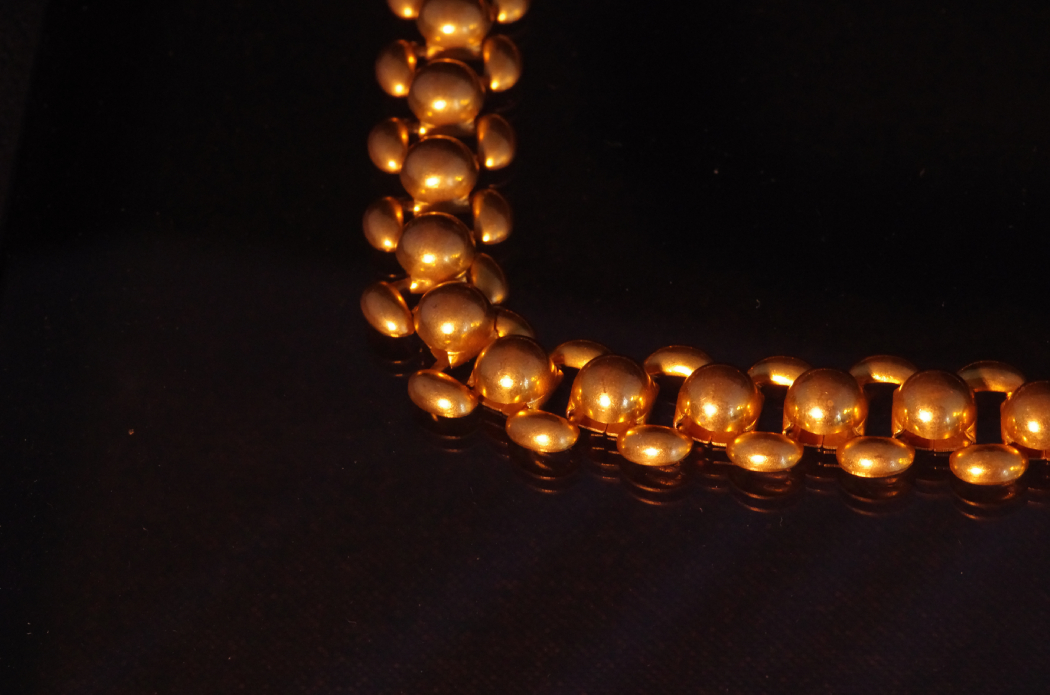 Antique Gold Tone Metal Belt