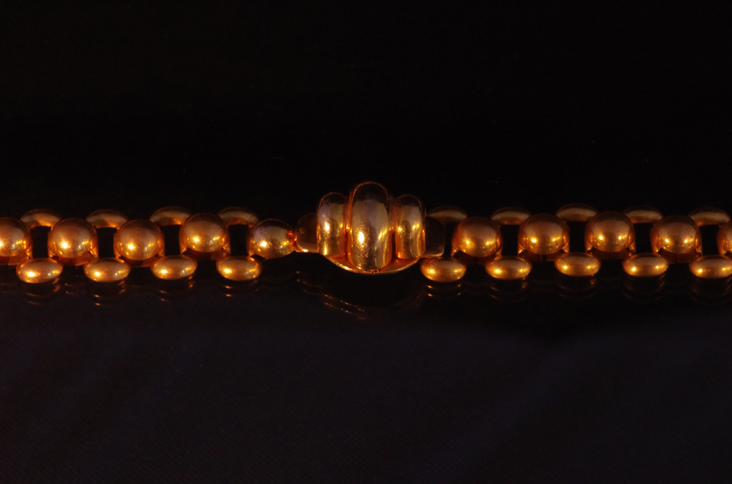 Antique Gold Tone Metal Belt