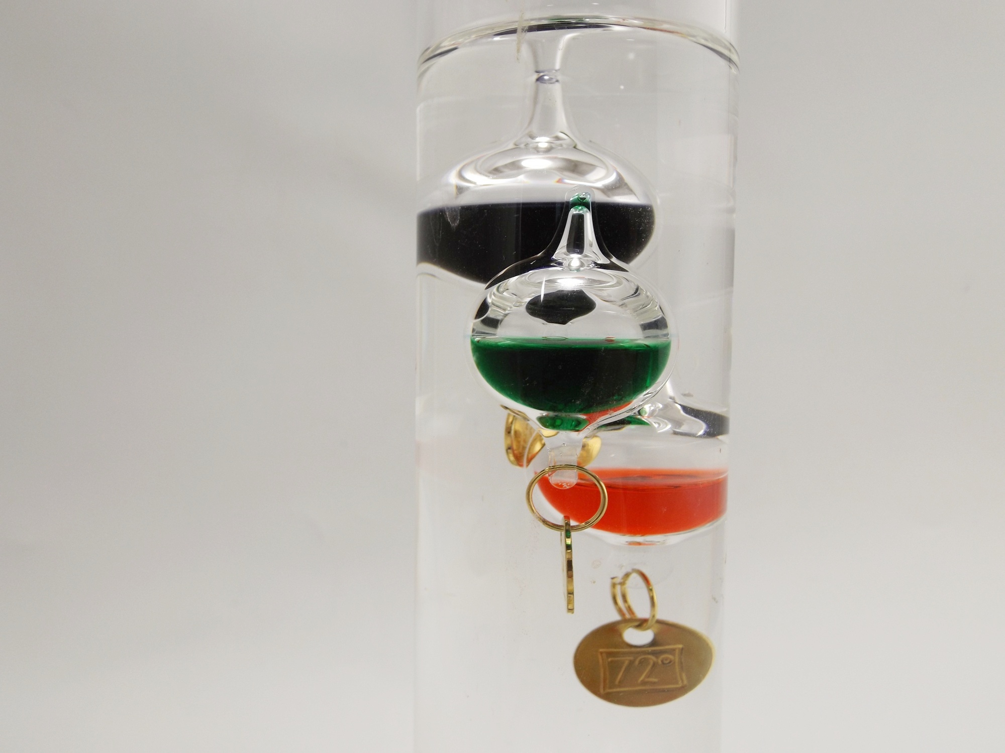 Galileo Glass Cylinder Thermometer