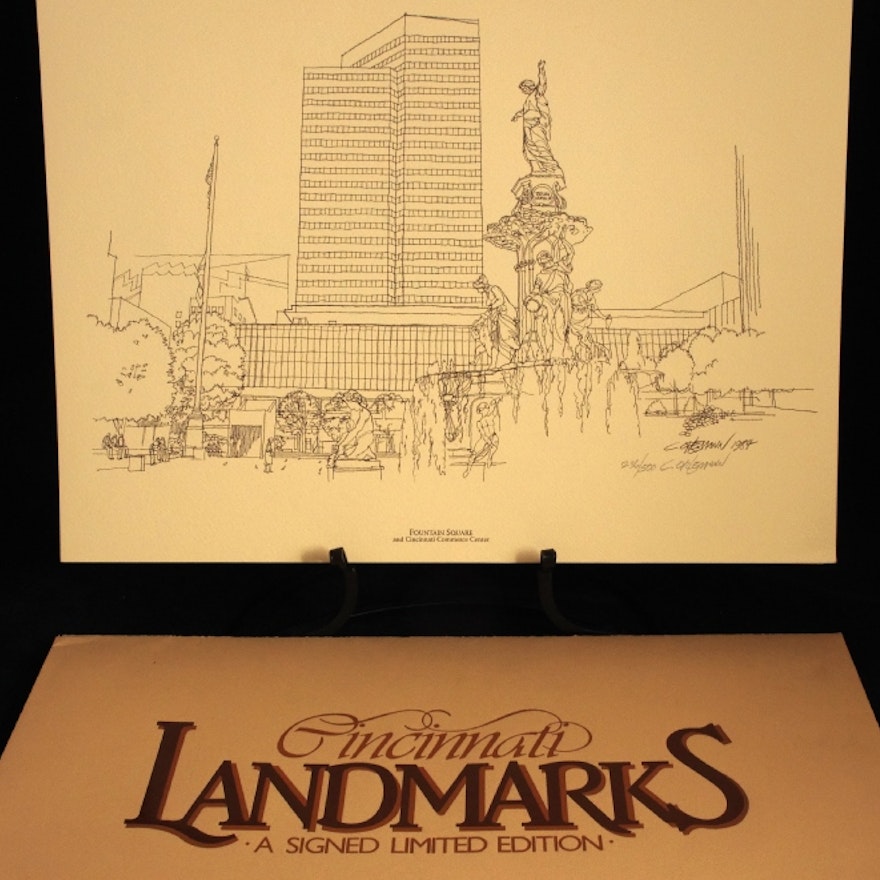 C. Orlemann 'Cincinnati Landmarks' Signed Limited Edition Prints
