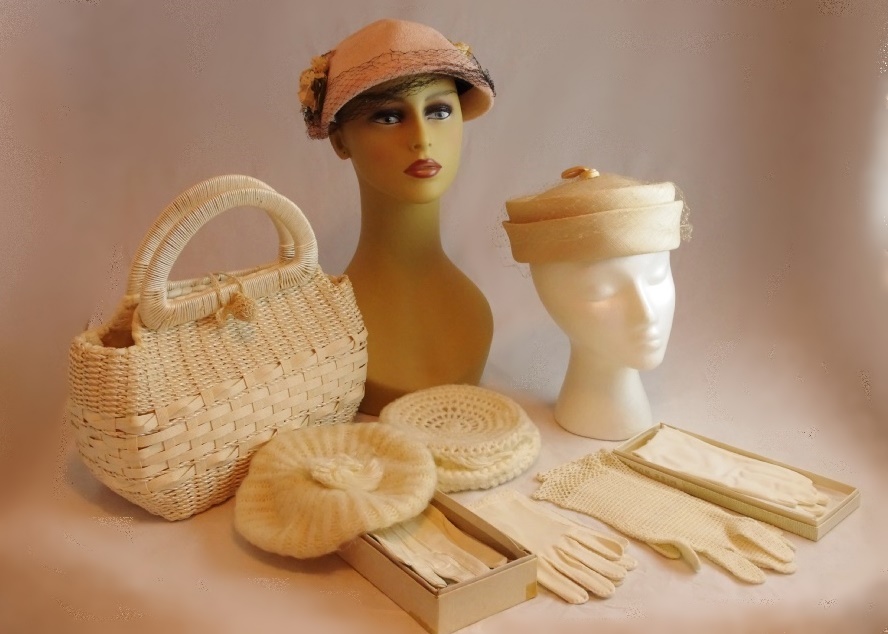 Collection of Vintage Hats and Gloves