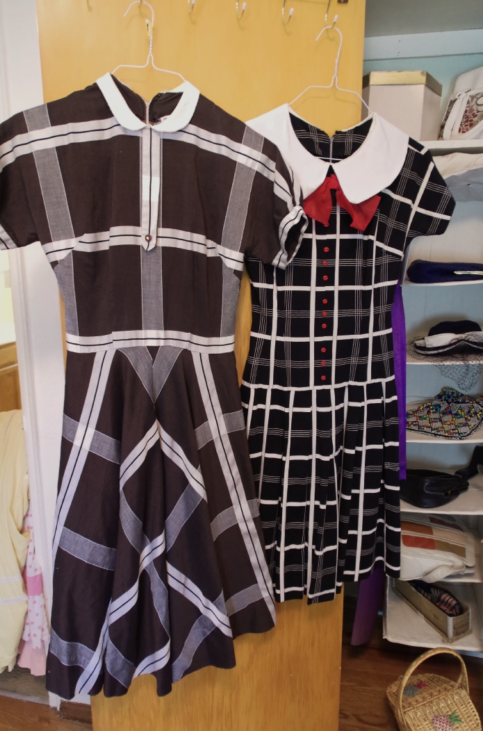 Collection of Vintage Clothing, with Closet Orgainzers