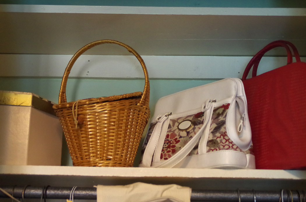 Collection of Vintage Clothing, with Closet Orgainzers