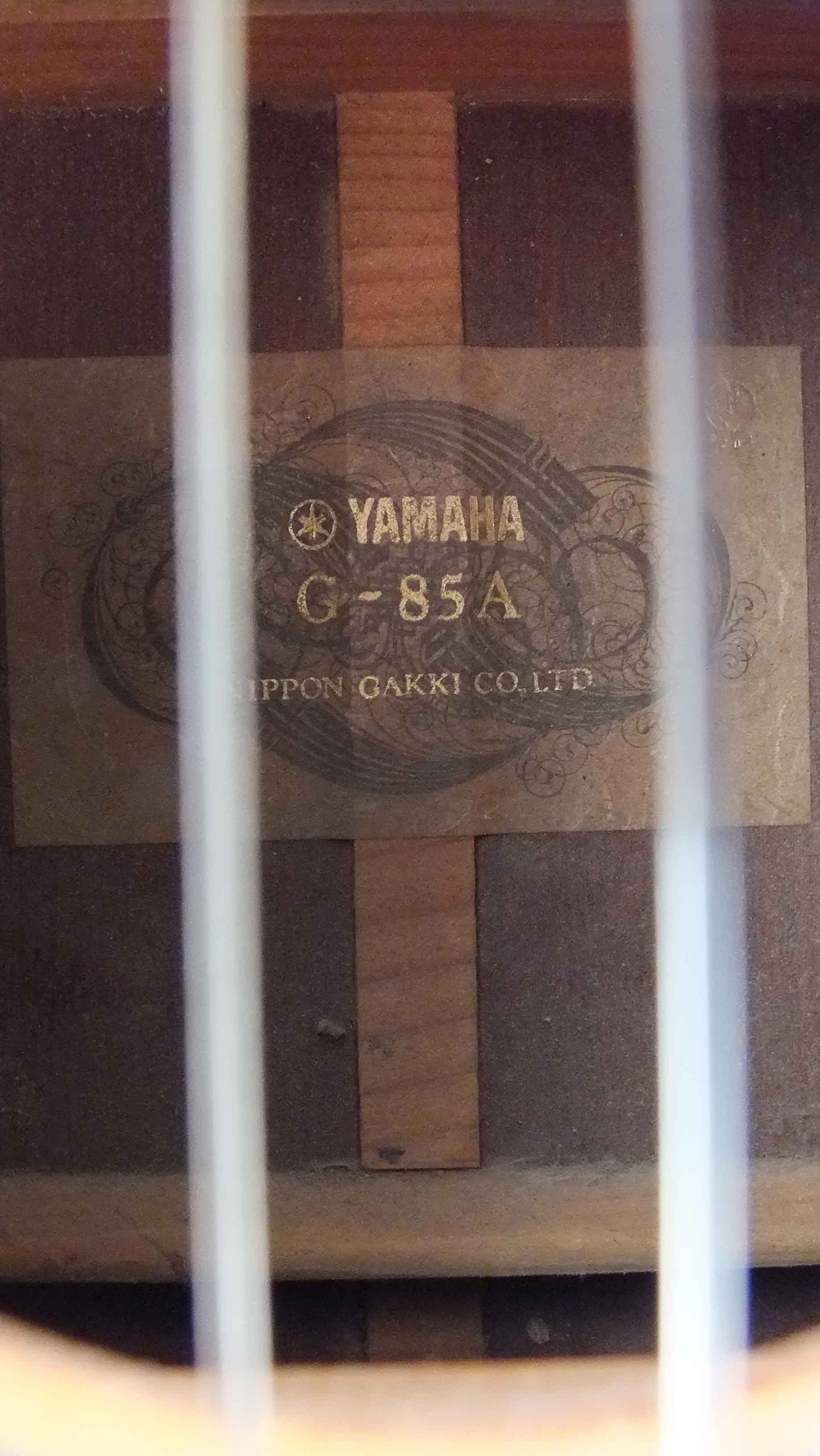  Vintage Yamaha G 85A Classical Acoustic Guitar