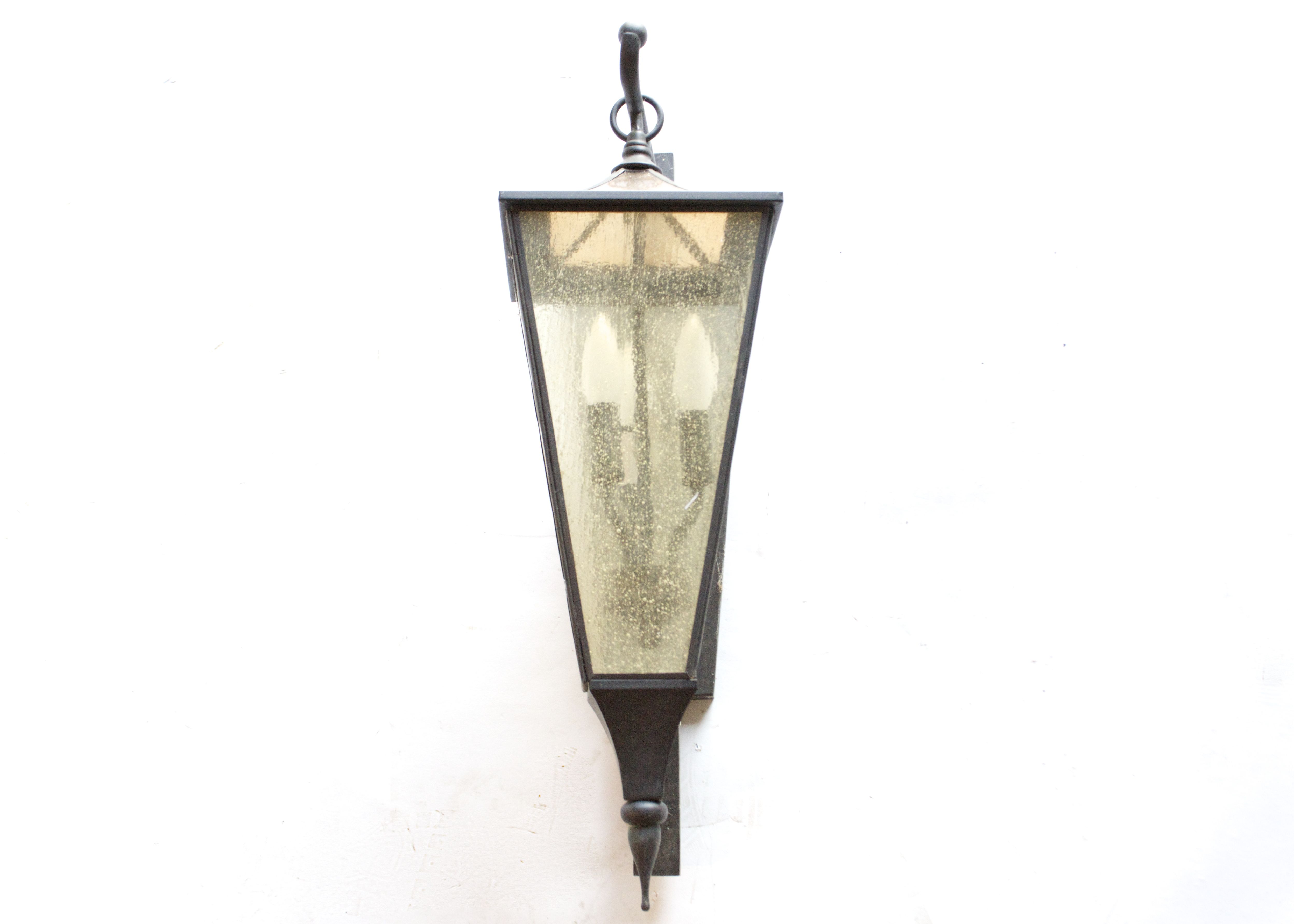 Rubbed Black-Toned Porch Light