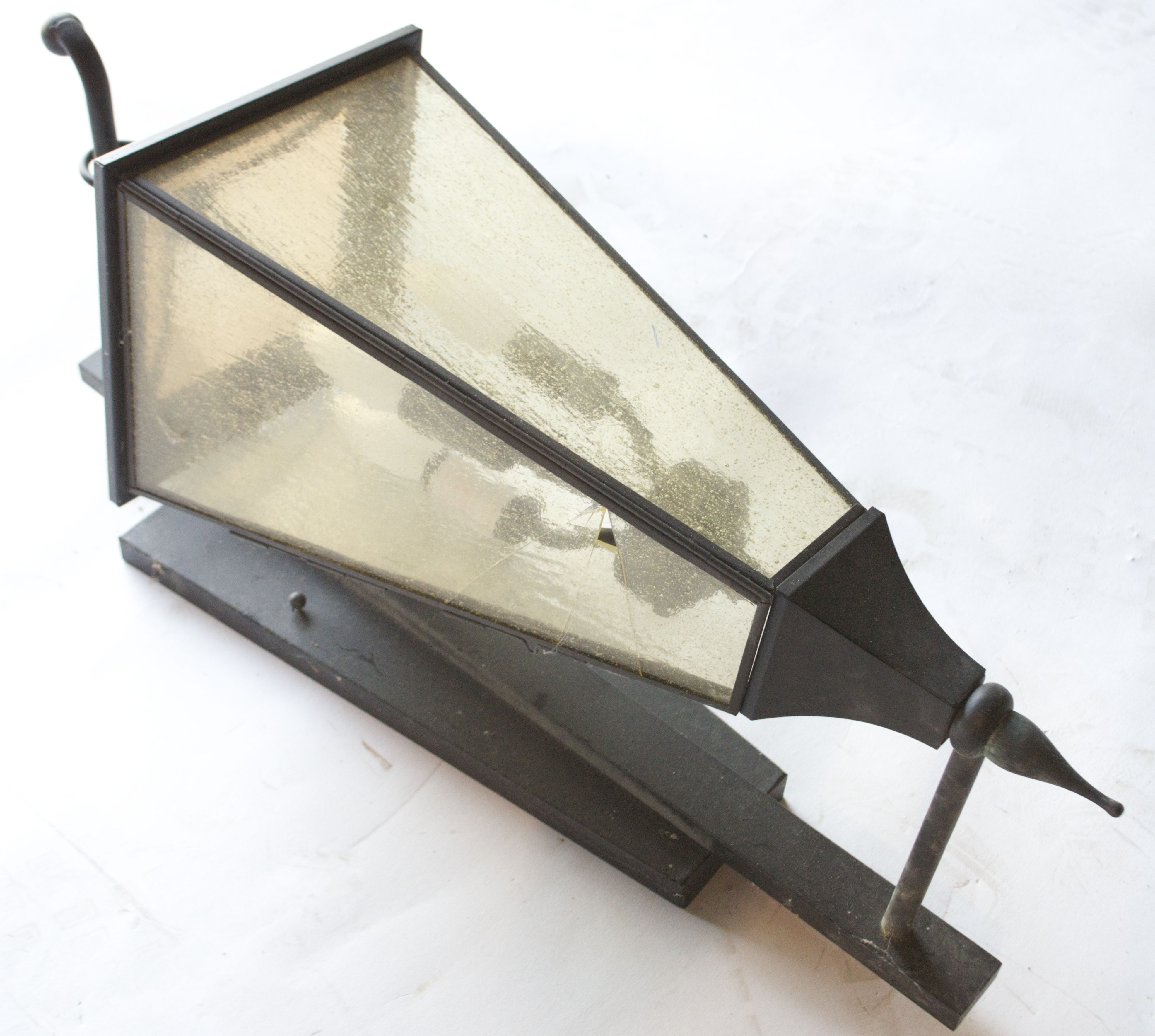 Rubbed Black-Toned Porch Light