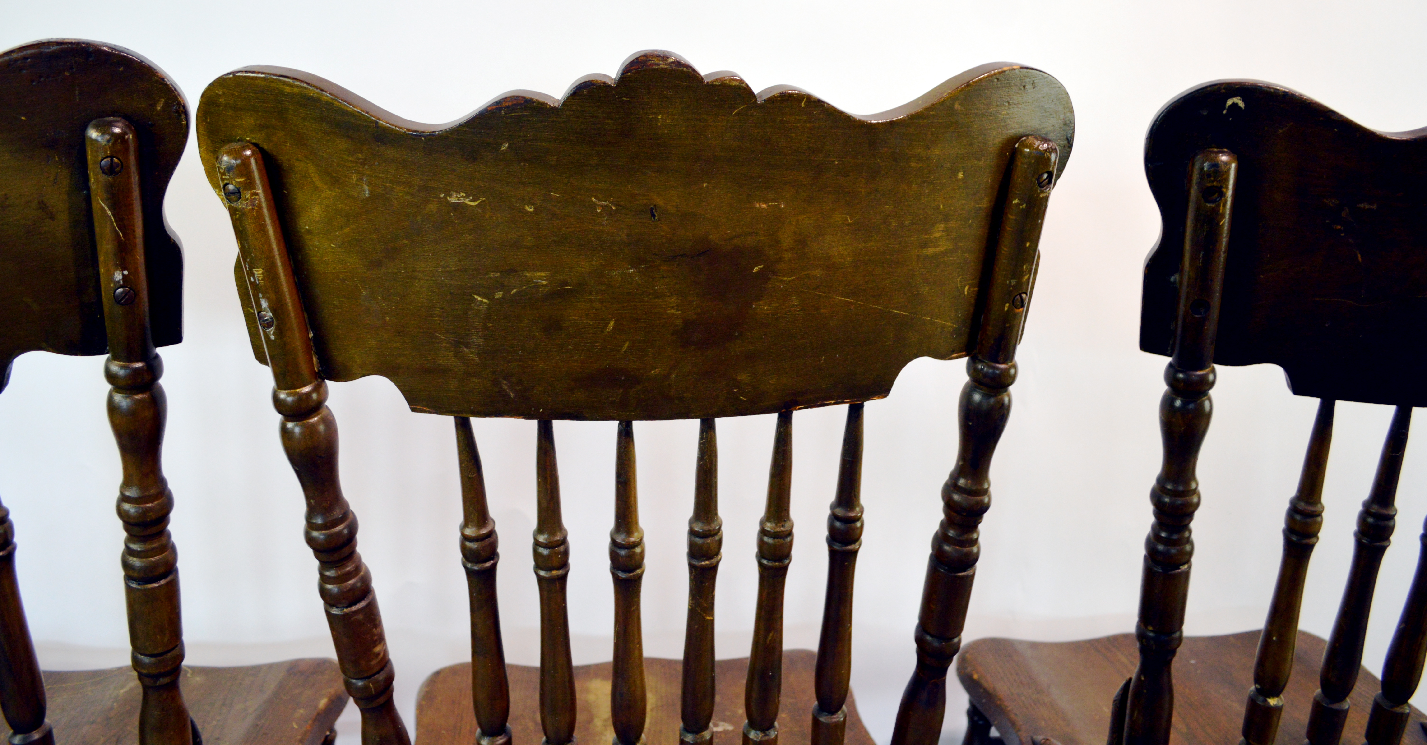 Three Antique Dining Room Chairs