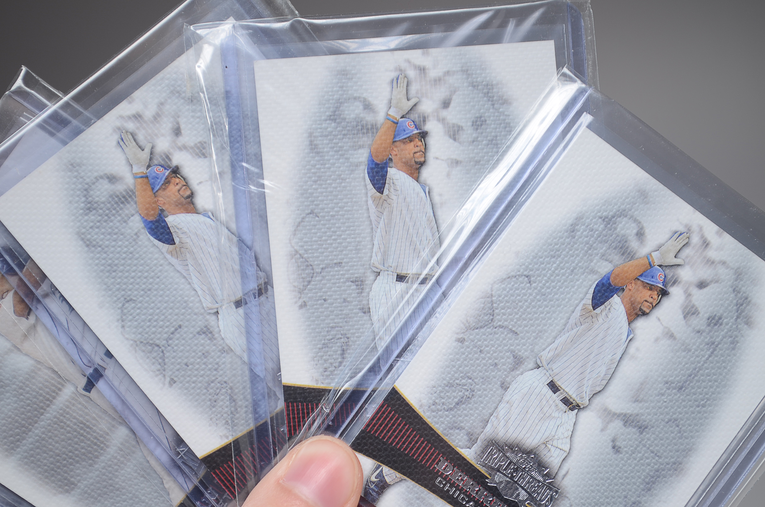 Three Row Monster Box Baseball Cards With Refractors And Inserts