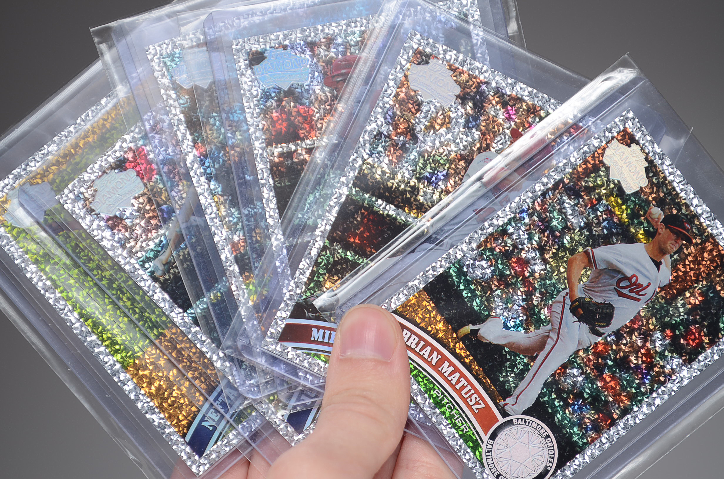 Three Row Monster Box Baseball Cards With Refractors And Inserts