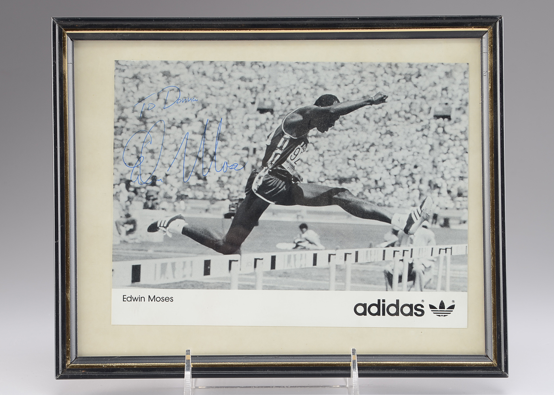 Olympic Star Edwin Moses Signed Photo