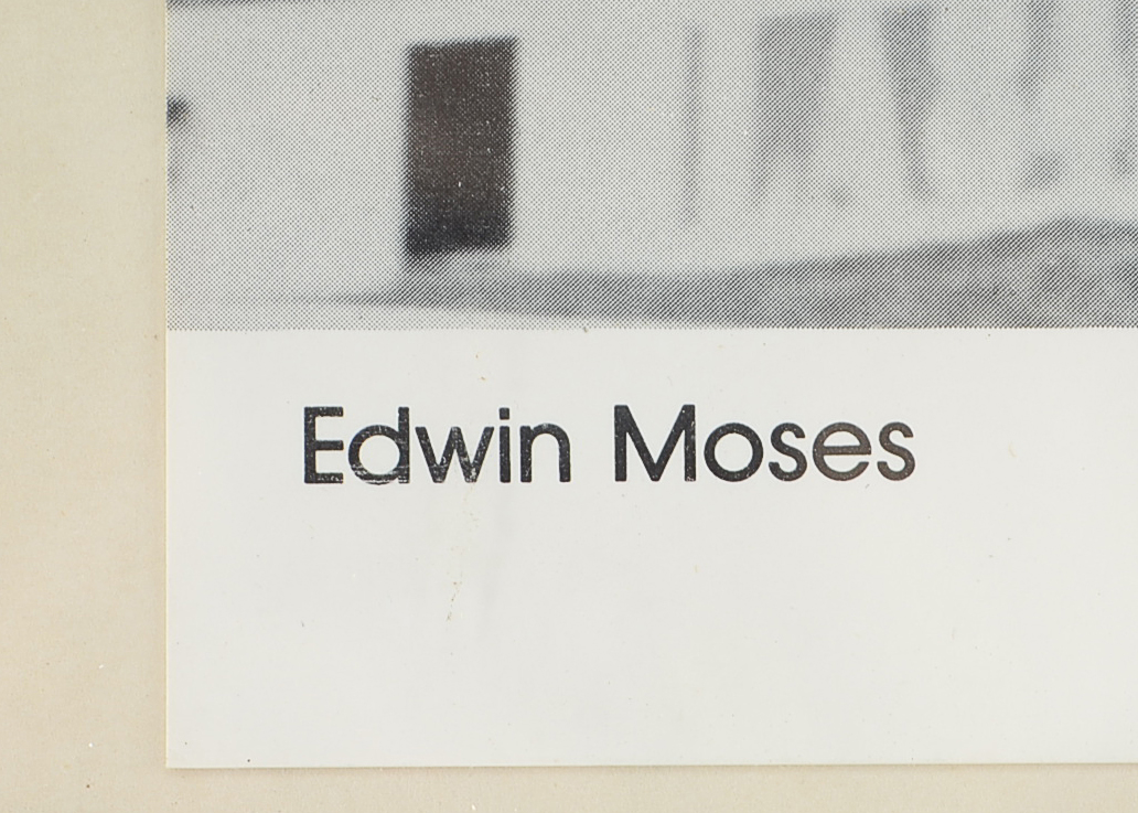 Olympic Star Edwin Moses Signed Photo