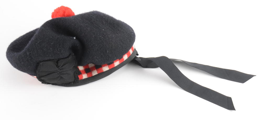 Six Black Beret Style Hats