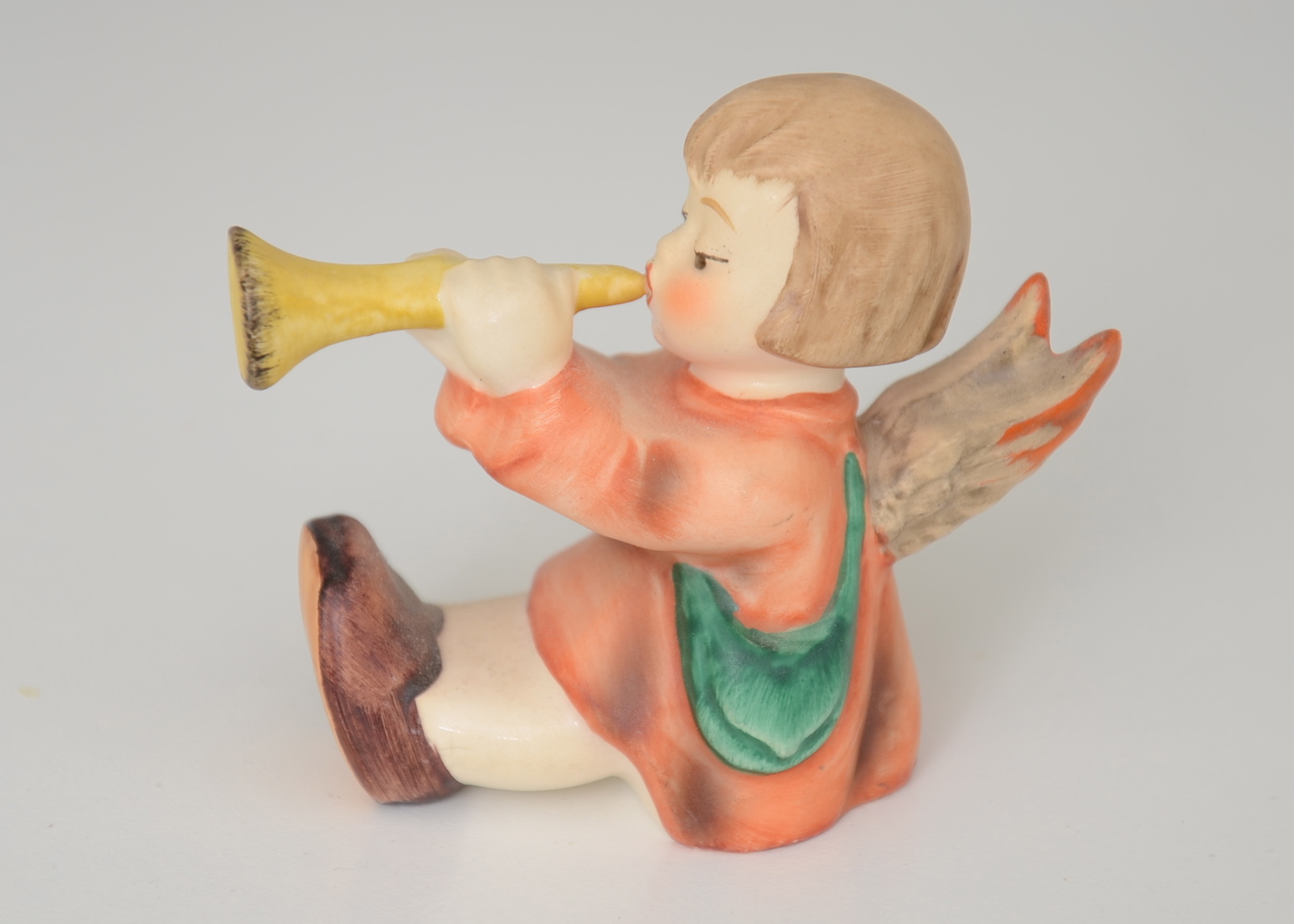 Hummel "Heavenly Angel with Trumpet" Figurine Candle Holder