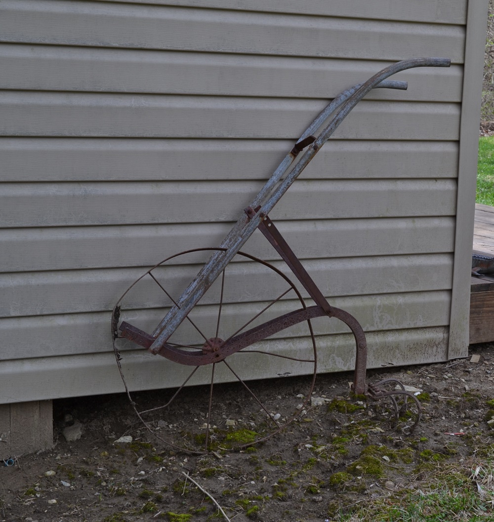 Vintage Walk Behind Cultivator 