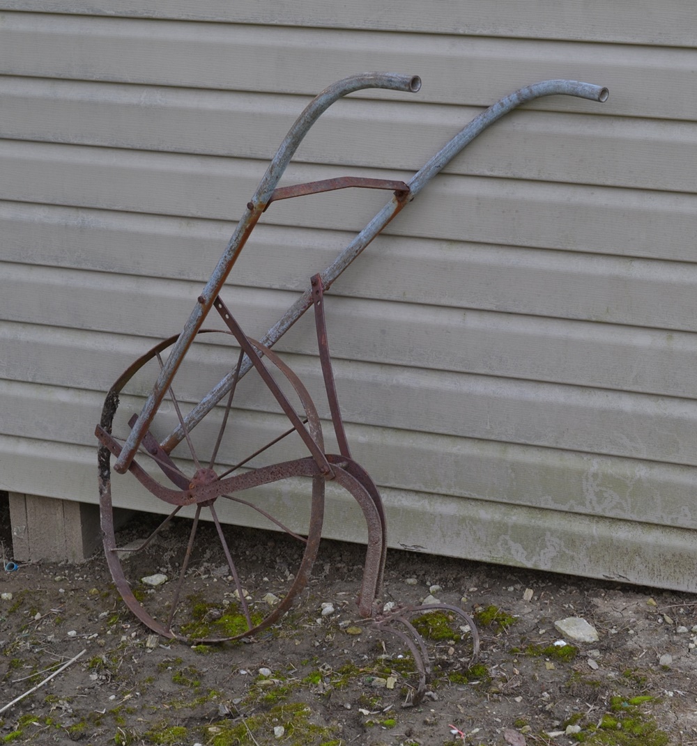 Vintage Walk Behind Cultivator 