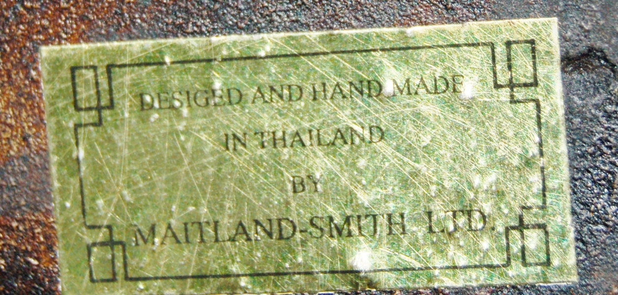 Maitland-Smith Etched Glass Table Top on Bronze Sculpture Base 