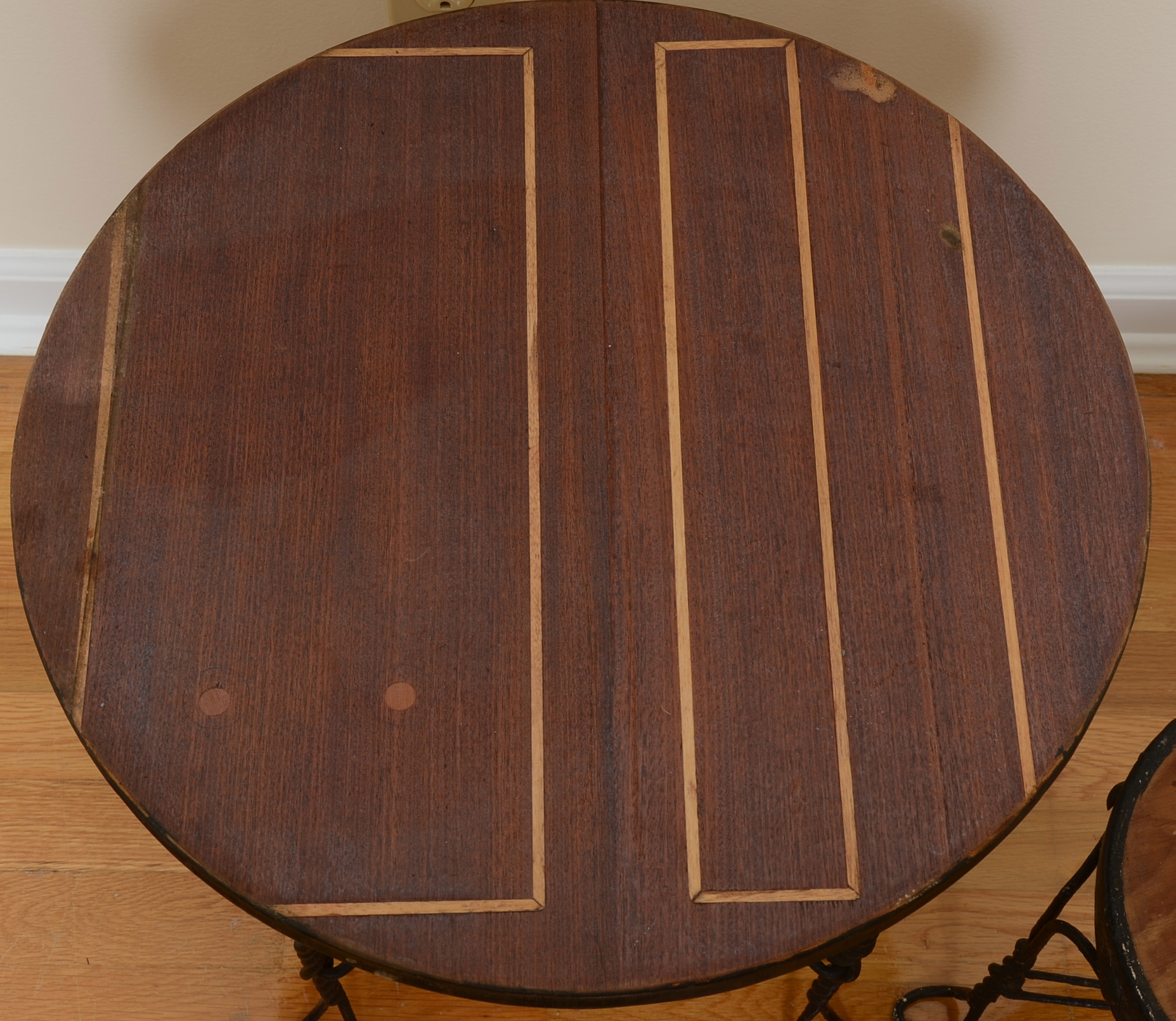 Antique Child's Ice Cream Table and Chair 