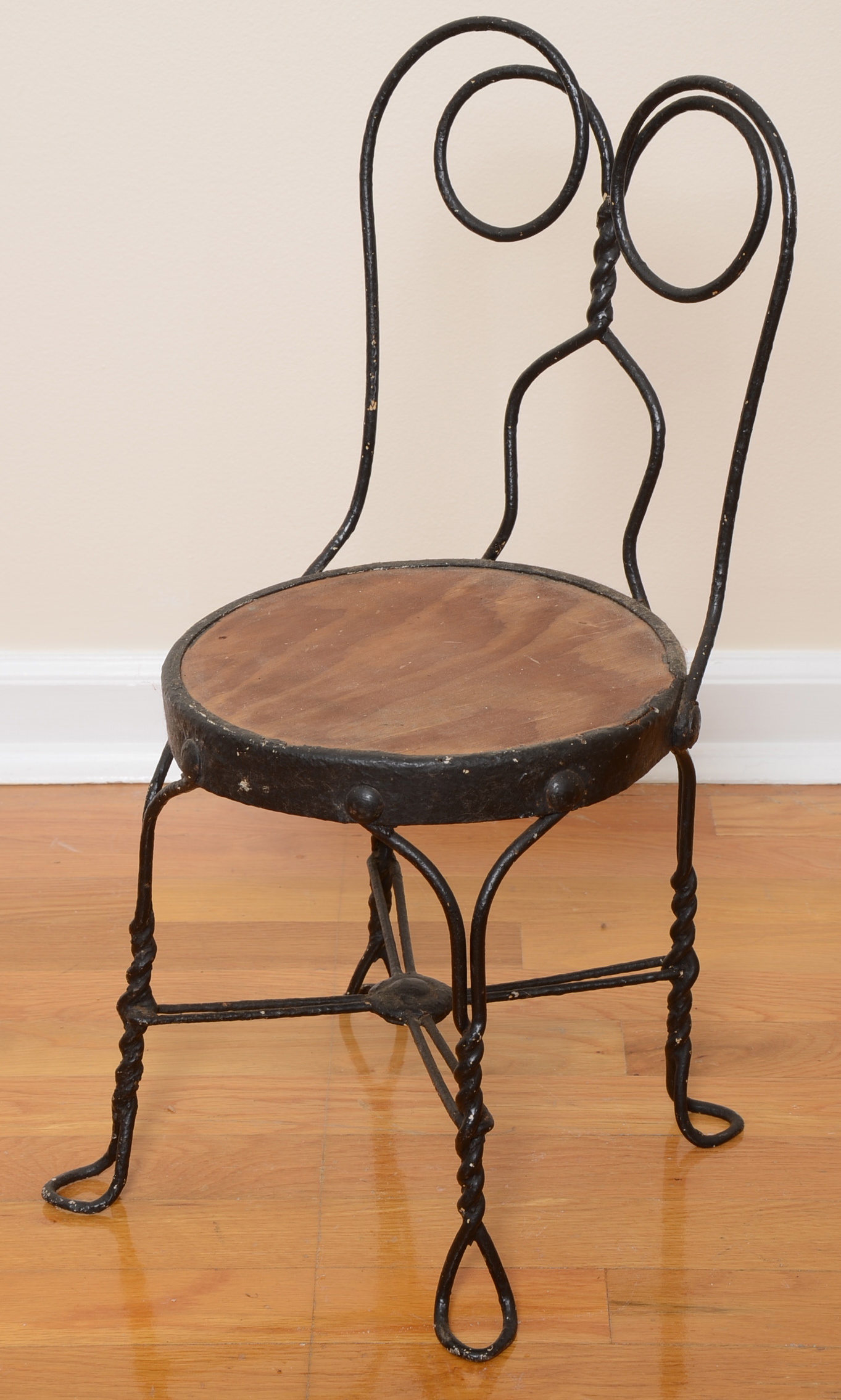 Antique Child's Ice Cream Table and Chair 