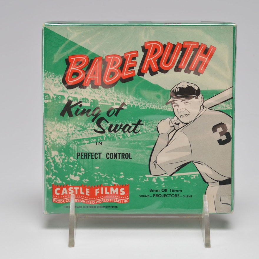 1950's Babe Ruth Castle Films "King Of Swat" Baseball Movie