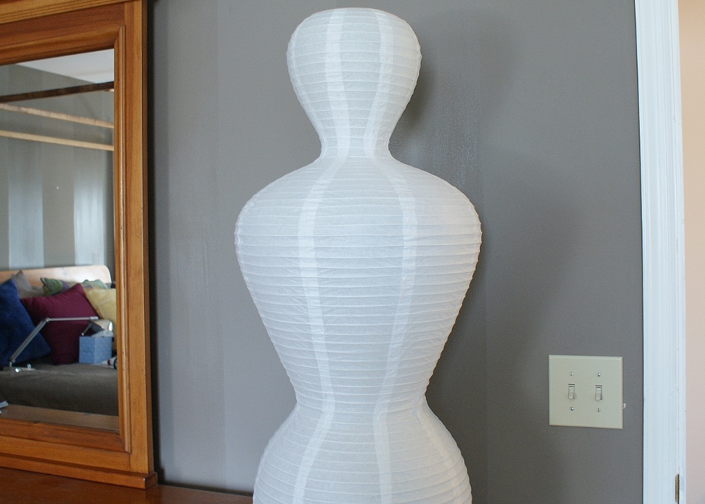 Contemporary Figural Paper Floor Lamp