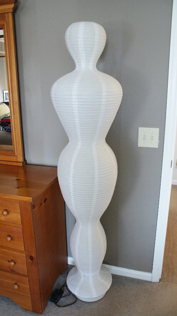 Contemporary Figural Paper Floor Lamp