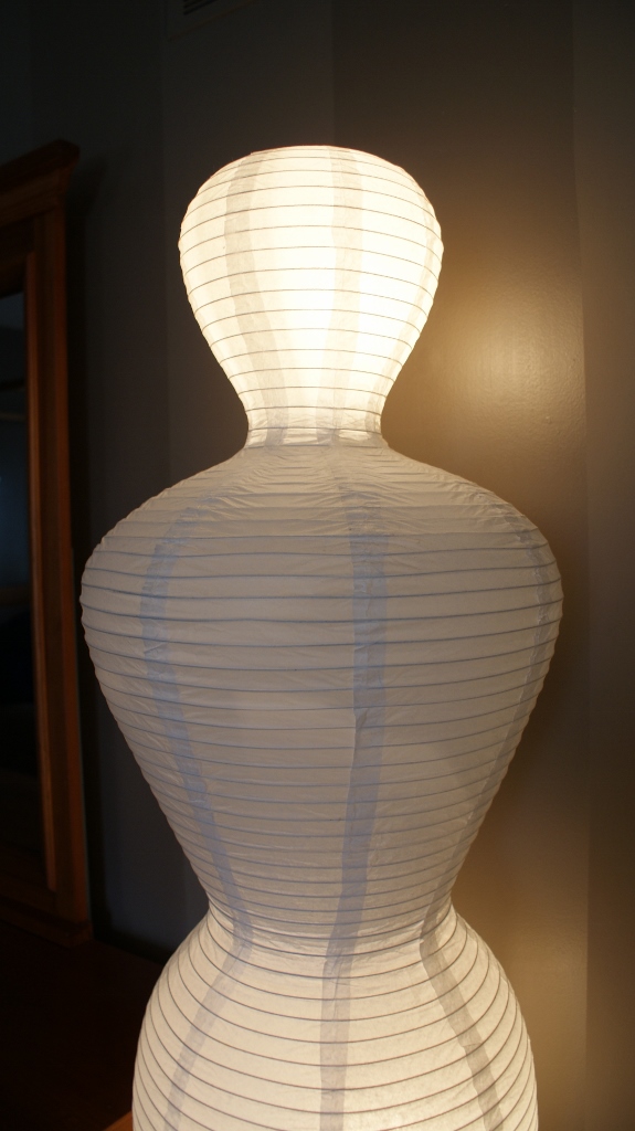 Contemporary Figural Paper Floor Lamp