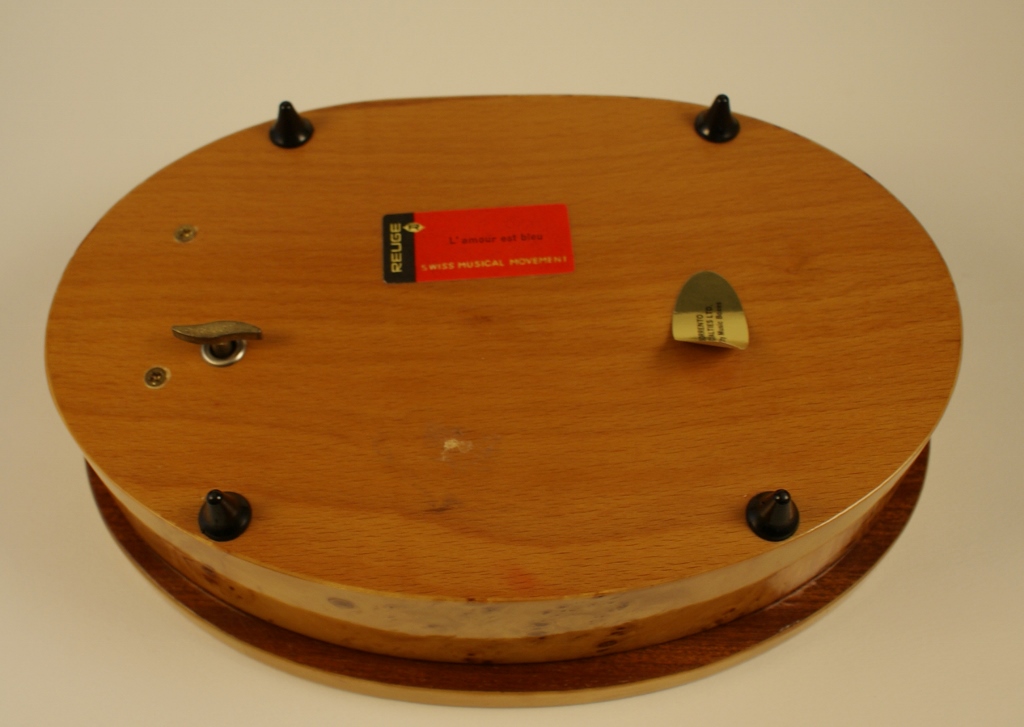 Mid-20th Century Reuge Burl Wood Music Box