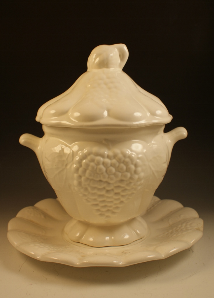 California Pottery Lidded Server