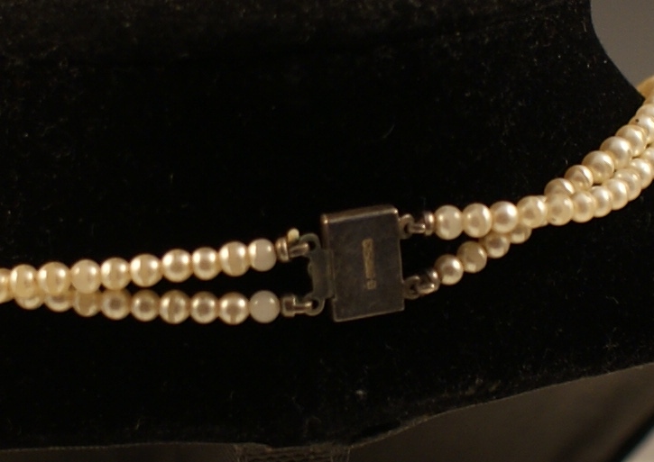 Three Vintage Multi Strand Faux Pearl Necklaces