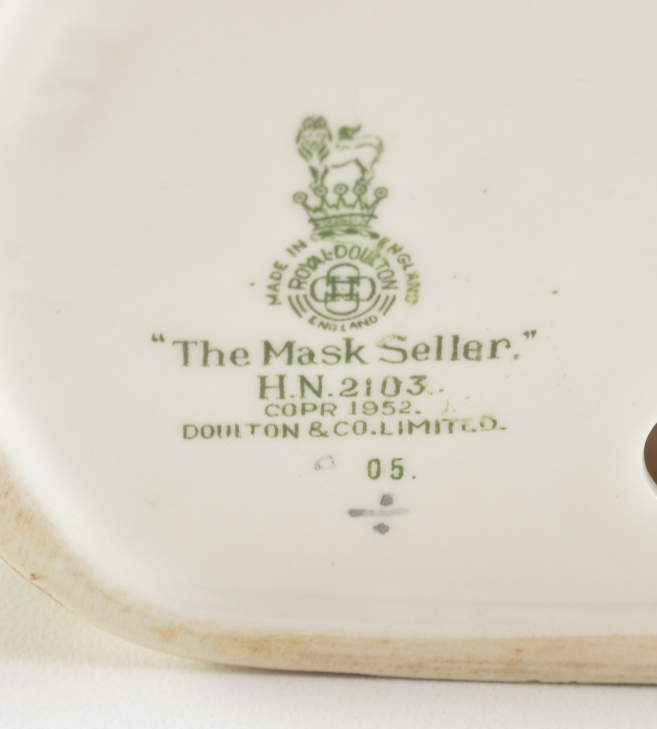 1952 Royal Doulton "The Mask Seller" Figurine