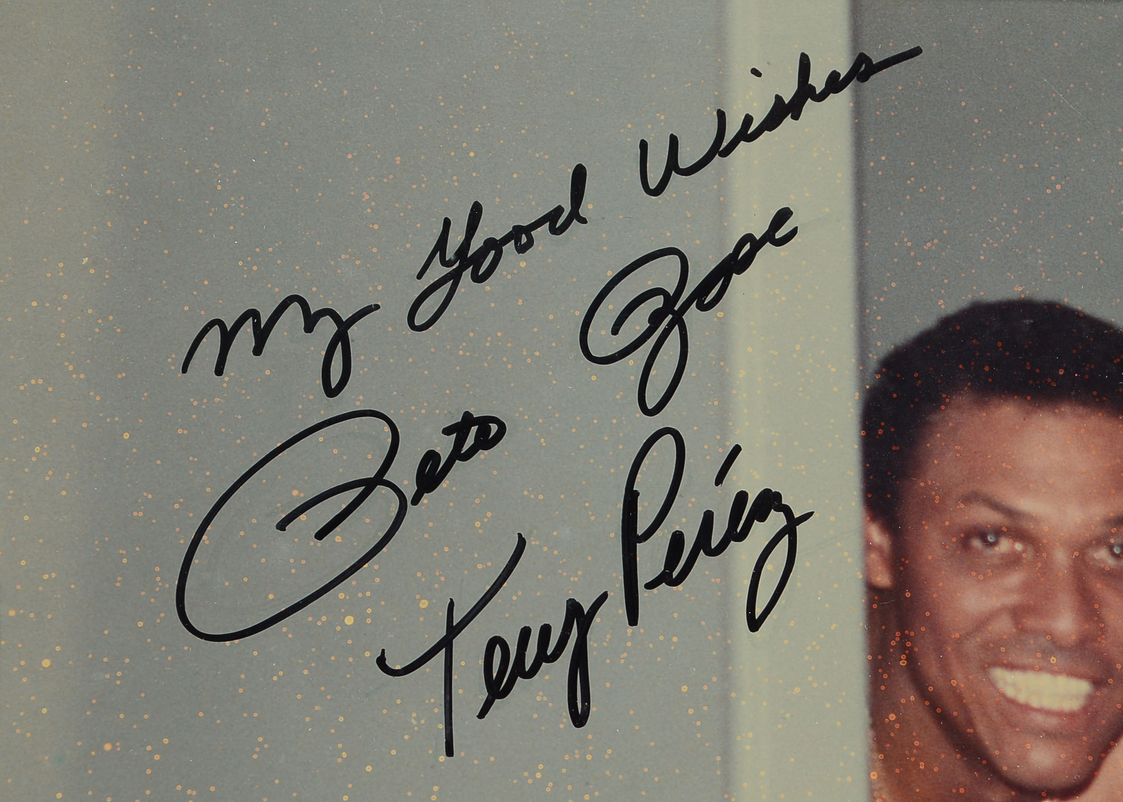 Pete Rose and Tony Perez Signed Bathroom Scene