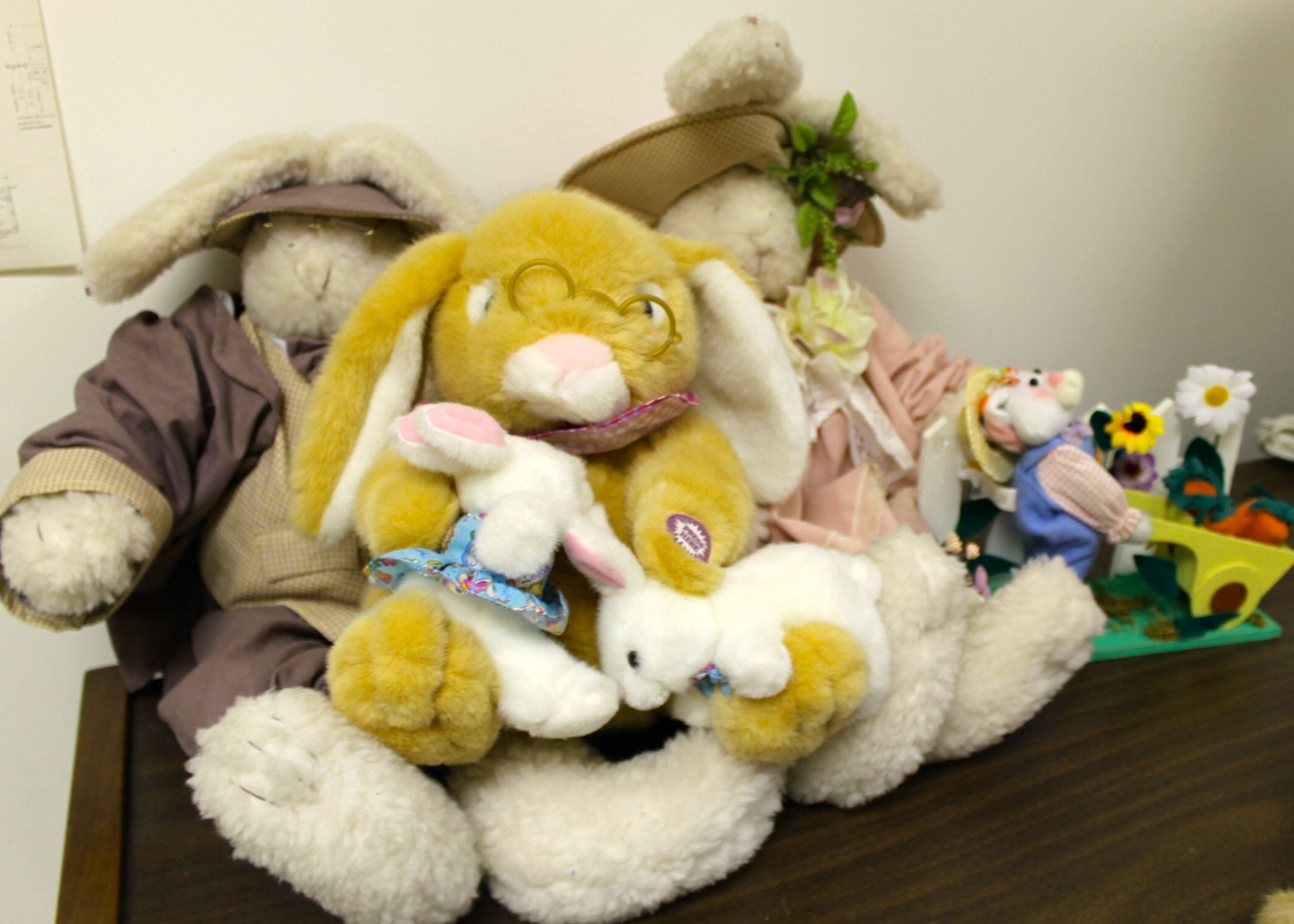 Lot of Stuffed Rabbits