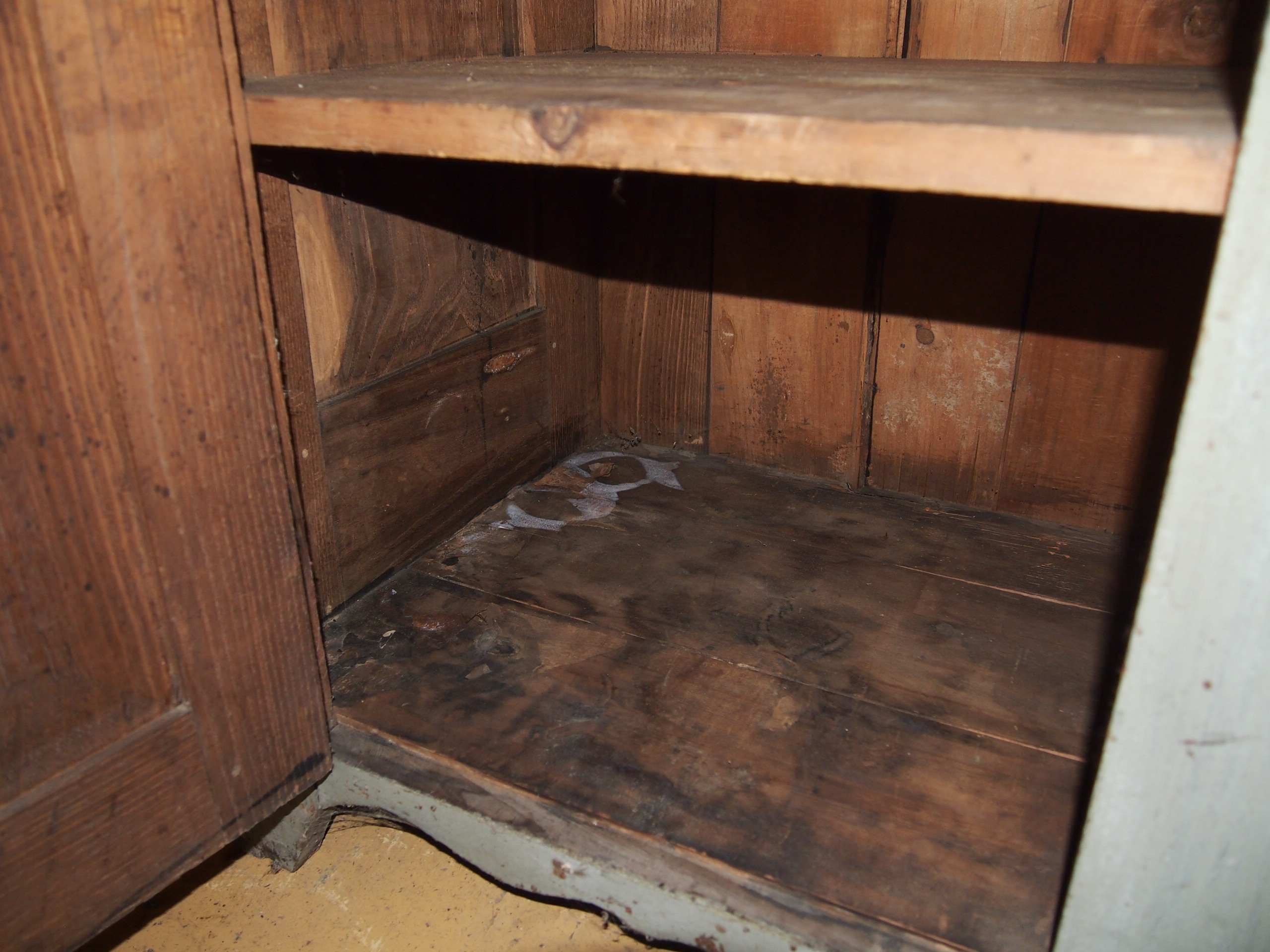 Blue Wash Painted Jelly Cupboard