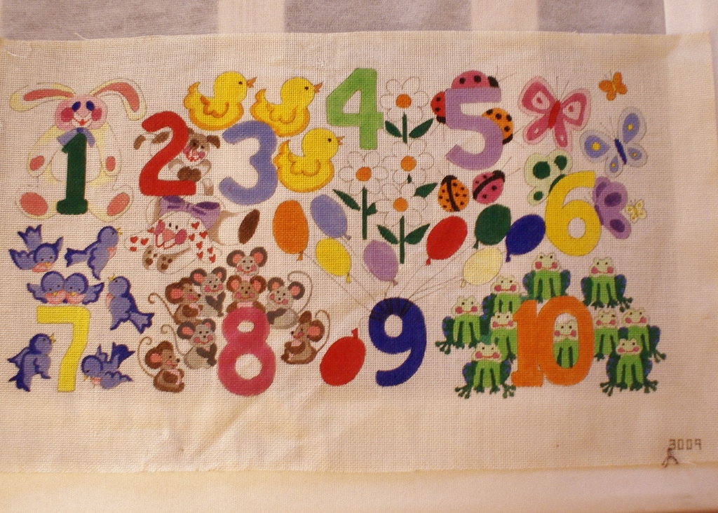 ABC's and Numbers Vintage Needlepoint Guide