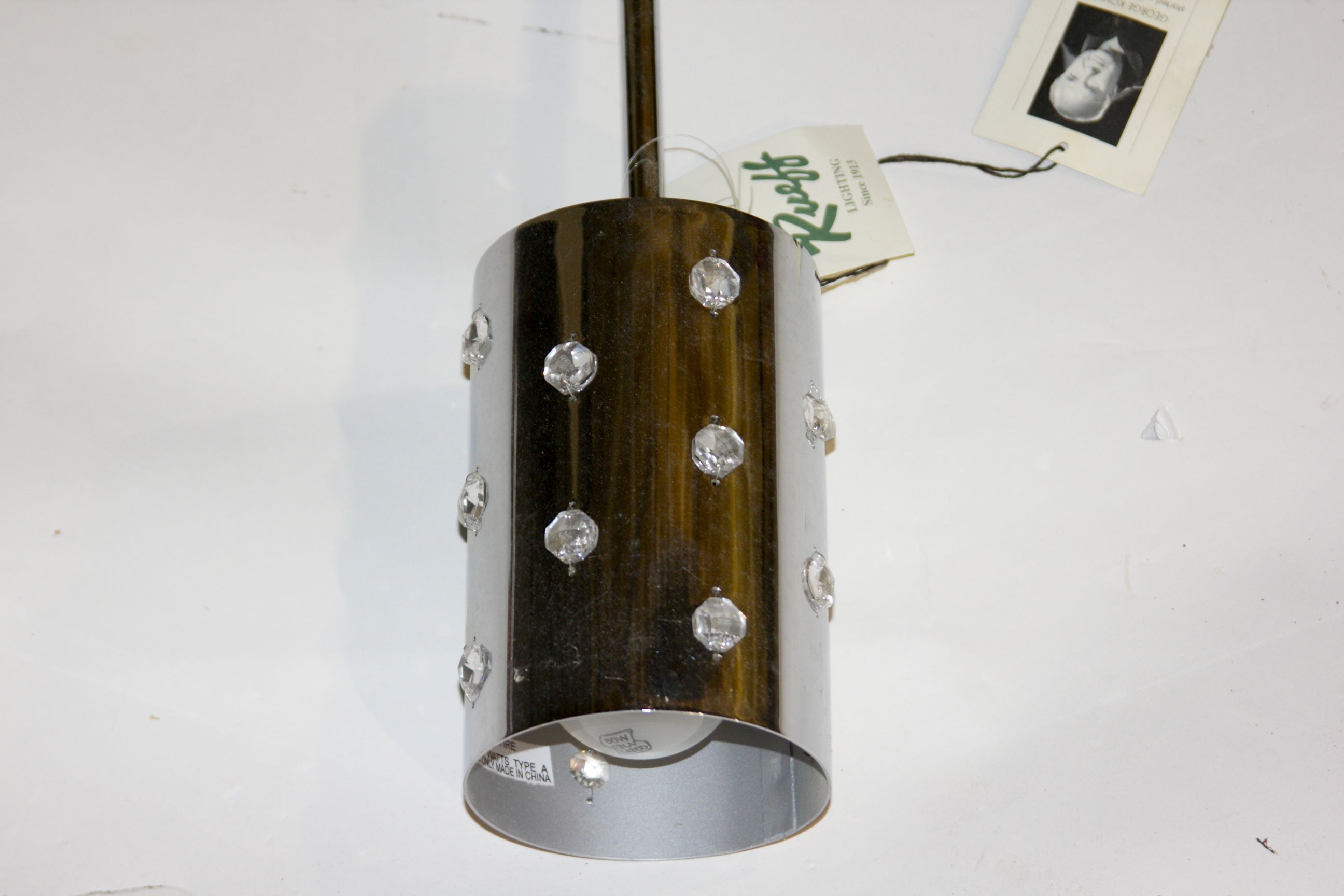 Contemporary Bronze Tone Pendent  