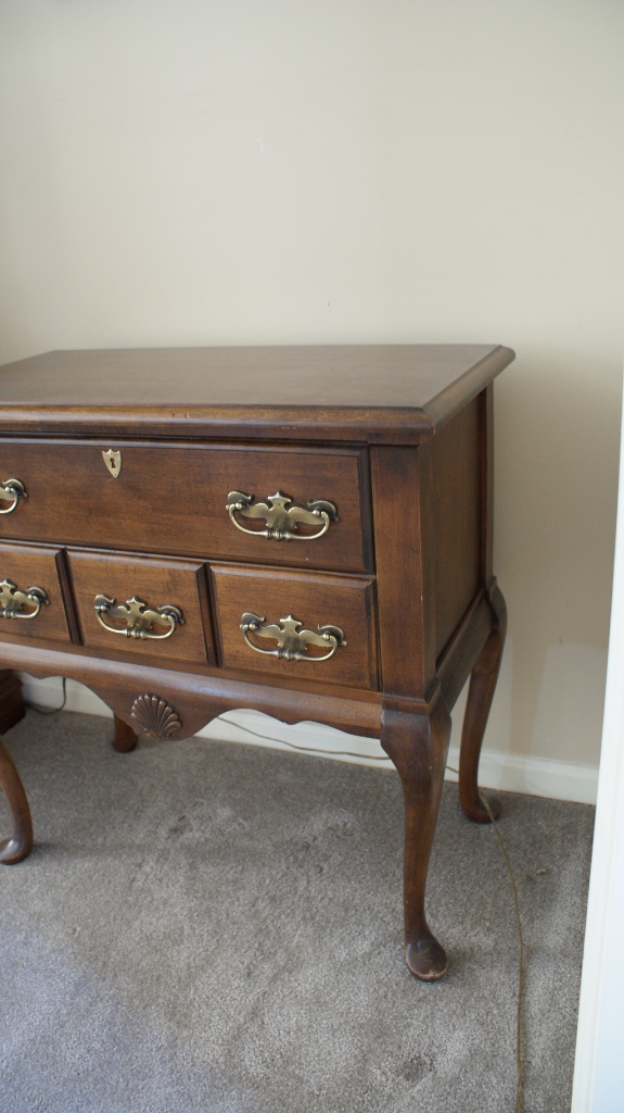 Queen Anne Style Hickory Two Drawer Chest