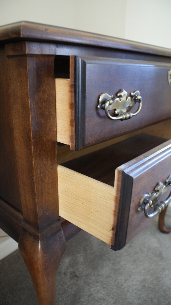 Queen Anne Style Hickory Two Drawer Chest