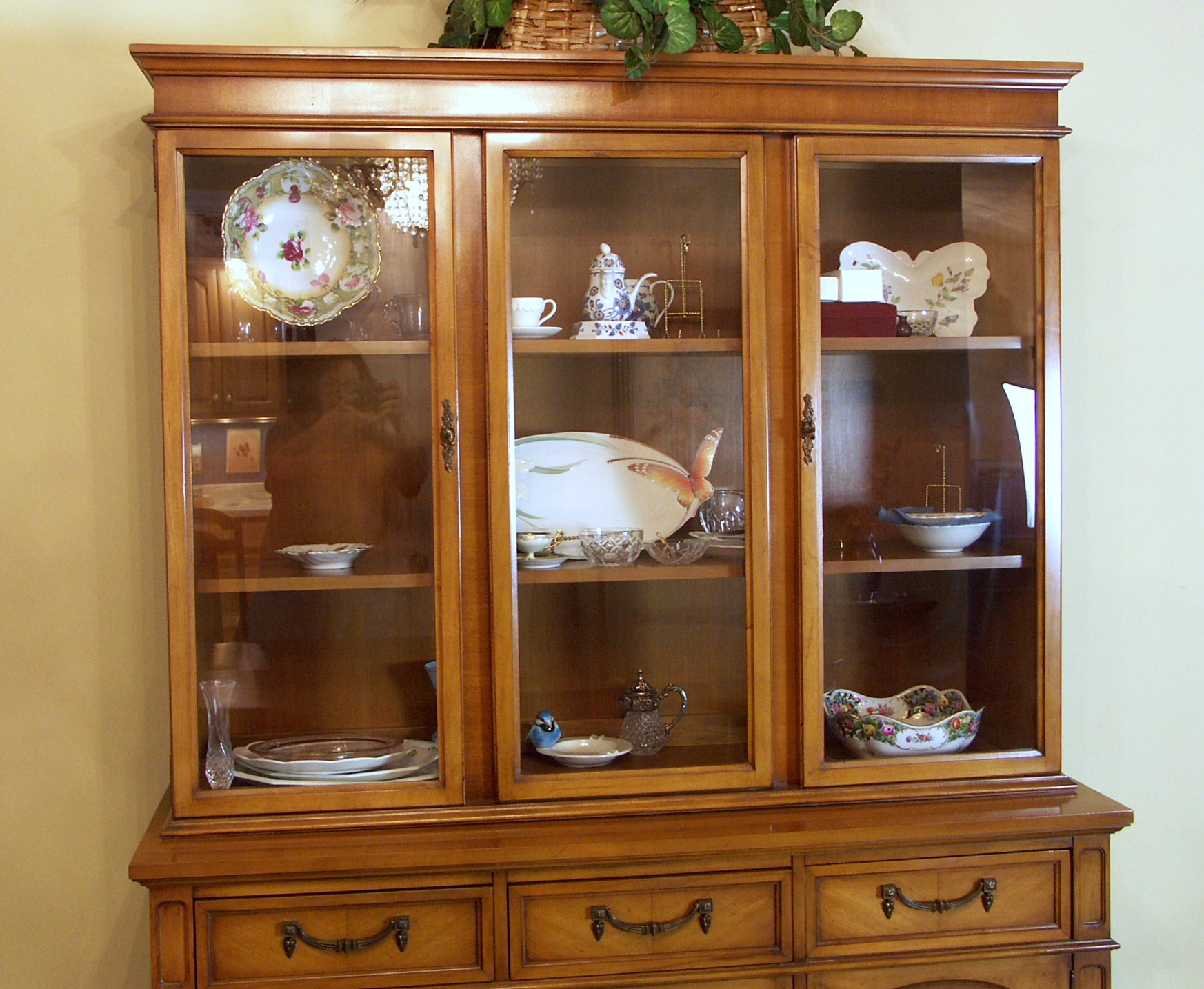 Mid-Century United Furniture Step Back China Cabinet